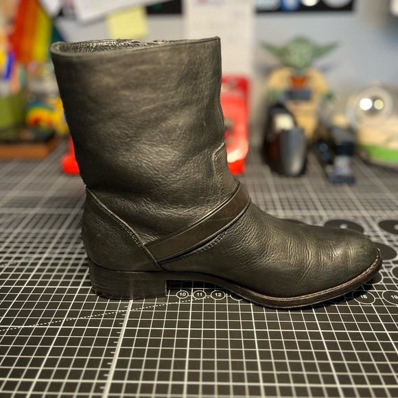Coach Amy Ankle Boots - Black - Moto Style - 6.5B - Picture 4 of 14